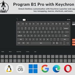 Keychron B1 Pro Wireless Keyboard QMK/ZMK/VIA keys customization