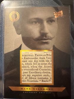 2024 Pieces of a Past Founders Edition Hans Wilfsdorf Relic Card