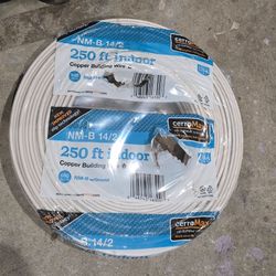 250 ft. 14/2 White Solid CerroMax SLiPWire Copper NM-B Wire + Phone Kit