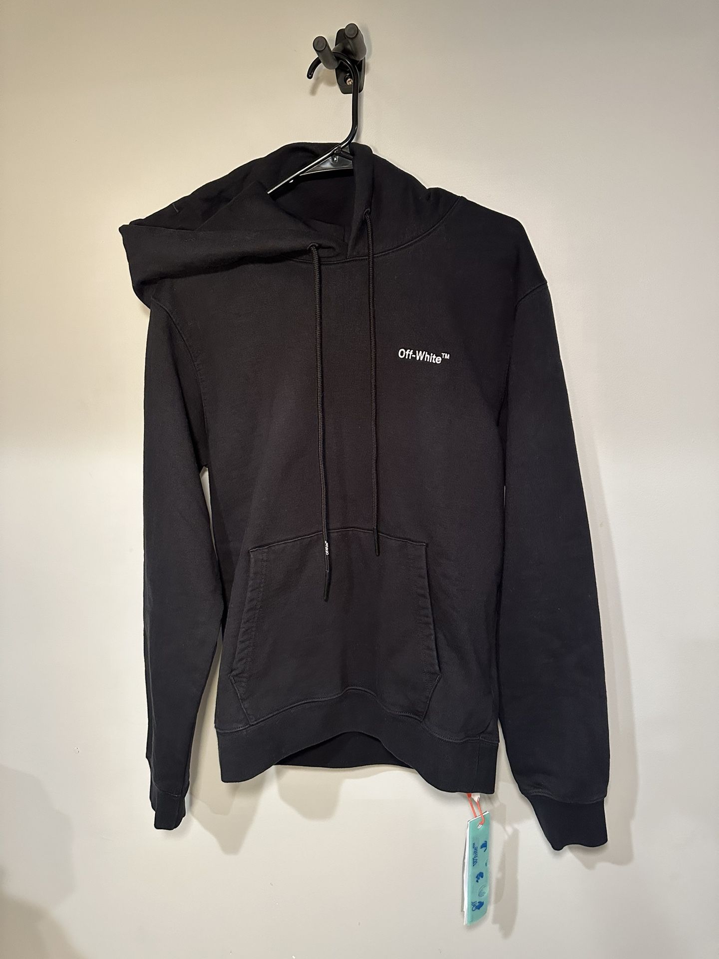 *NEW* Off-White Plain Hoodie in Black | “For All Slim Hoodie” Size Medium