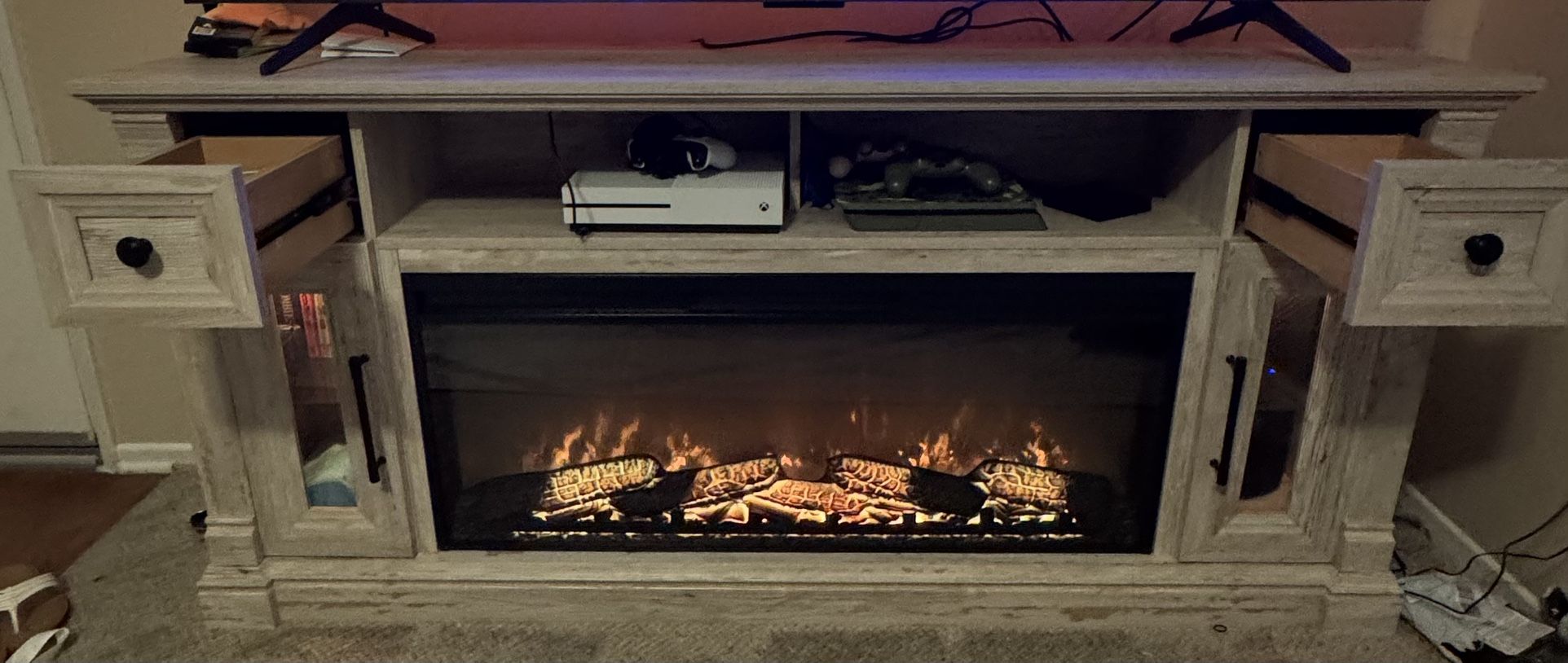 Tv Stand with Fireplace
