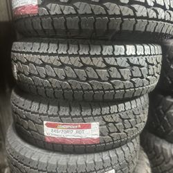 245/70/17 Landspider All Terrain Tires EACH TIRE $120/ CADA LLANTA- INSTALLED AND BALANCED