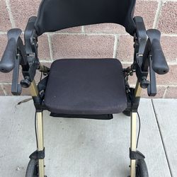 4-Wheeled Walker w/ brakes & seat