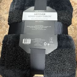 Mixed Yarn Throw / Blanket 