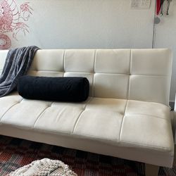 Used white futon