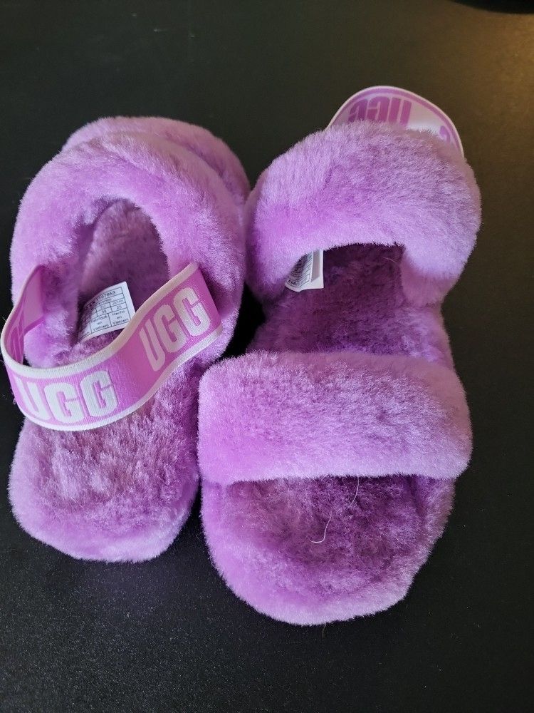 UGG 🟣 LIGHT PURPLE 💜 UGGs Mauve Lilac Purple Lavender Slipper Slippers Oh Yeah NWOT NEW SIZE 8