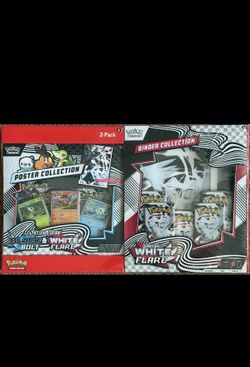 Pokemon White Flare Binder and Poster collection