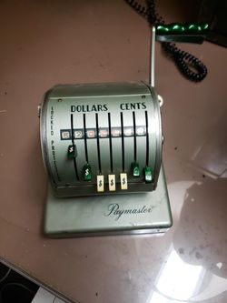 Vintage paymaster