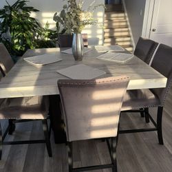 6 Chair Dinner Table 