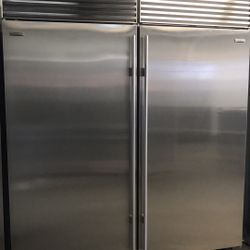 SUB ZERO 72”WIDE SIDE BY SIDE REFRIGERATOR ONLY 