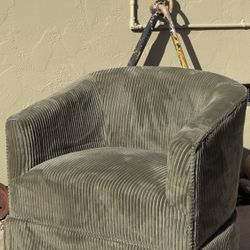 Corduroy Accent Chair – Olive Green