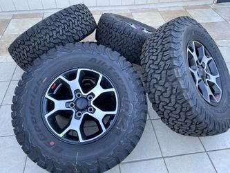 OEM 2020 Jeep Wrangler Rubicon wheels BFGoodrich KO2 LT285/70R17 Fits Gladiator JK JL