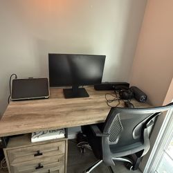 Desk And Rolling Chair From Target 