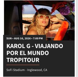 Karol G tickets- Inglewood