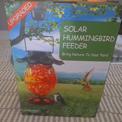 Solar Humming Bird Feeder  Upgraded