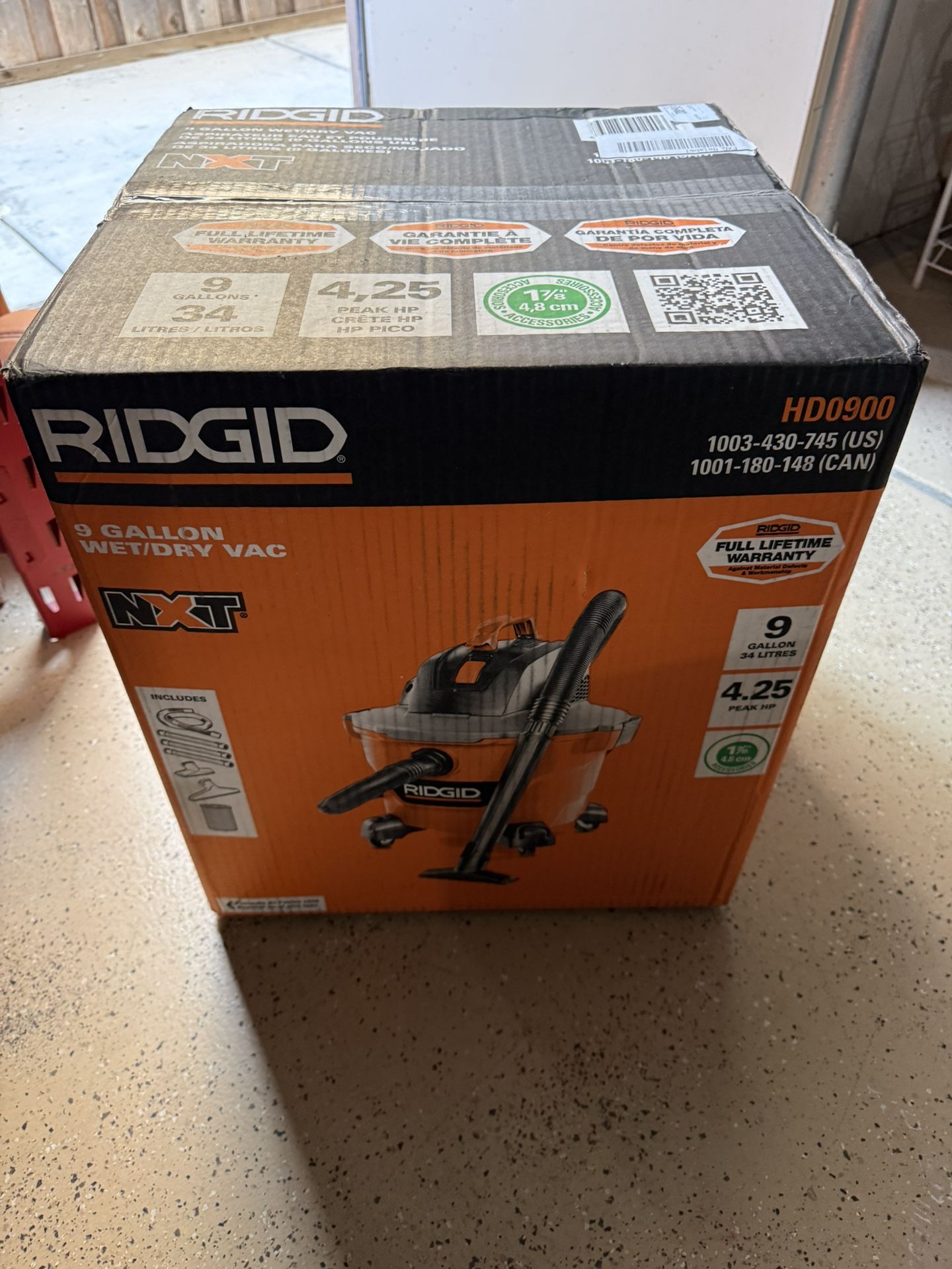 Rigid 9 Gal HD 0900 Wet/Dry Vac