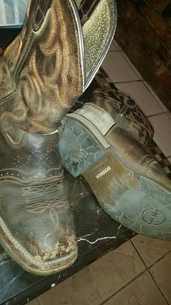 Double H Boot Mens ST Square Toe Roper 8