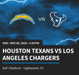 Texans vs Chargers @ Sofi - 11/18/26