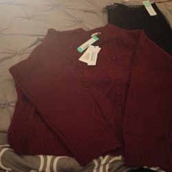 Burgundy Sweater 