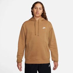 BNWT Nike NSW Club Fleece Pullover Hoodie Men’s Size XL Tan Brown BV2654-224