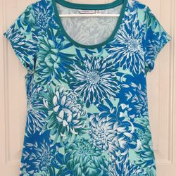 Isaac Mizrahi (S) Floral Short sleeve  Top