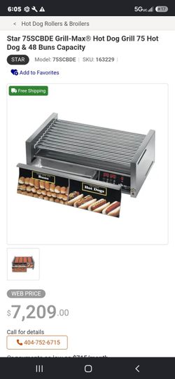 Star hotdog and bun machine