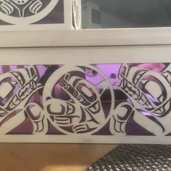 Mitered acrylic bentwood box