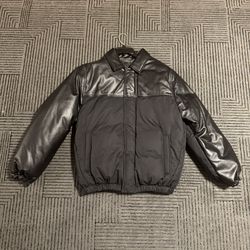 Calvin Klein Studio Leather puffer jacket Sz M