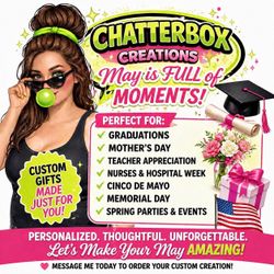 Custom Shirts & Gifts for Graduations, Mother’s Day & More! 🎓💐