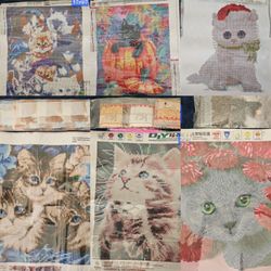 DIY Diamond Painting Kits Lot – Cat Designs
