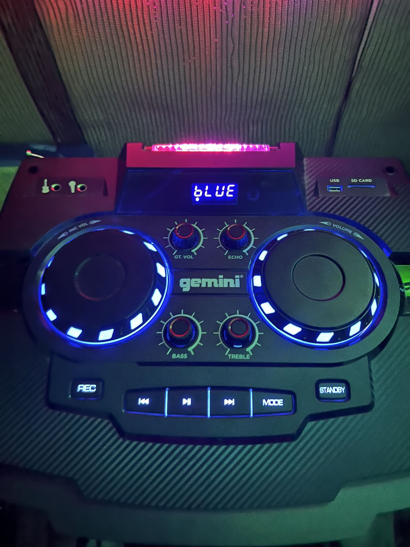 GEMINI Sound GSYS-4000 Bluetooth LED Party Light Stereo System and Home Theater Audio System
