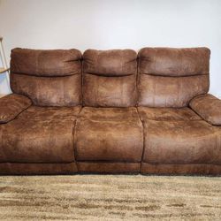 Microfiber Recliner Couch
