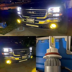 H3 LED Fog Light Bulb 6500K White,  30W 8000Lumen, H3 LED Headlight Bulbs for Fog Lamp DRL High/Low Beam, Canbus Error Free Long Lifespan
