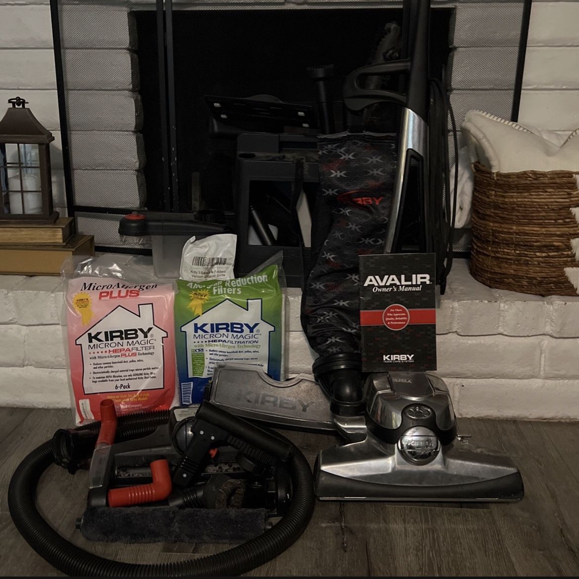 Kirby Avalir Vacuum Cleaner + Multi-Surface Shampoo System + Attachments.