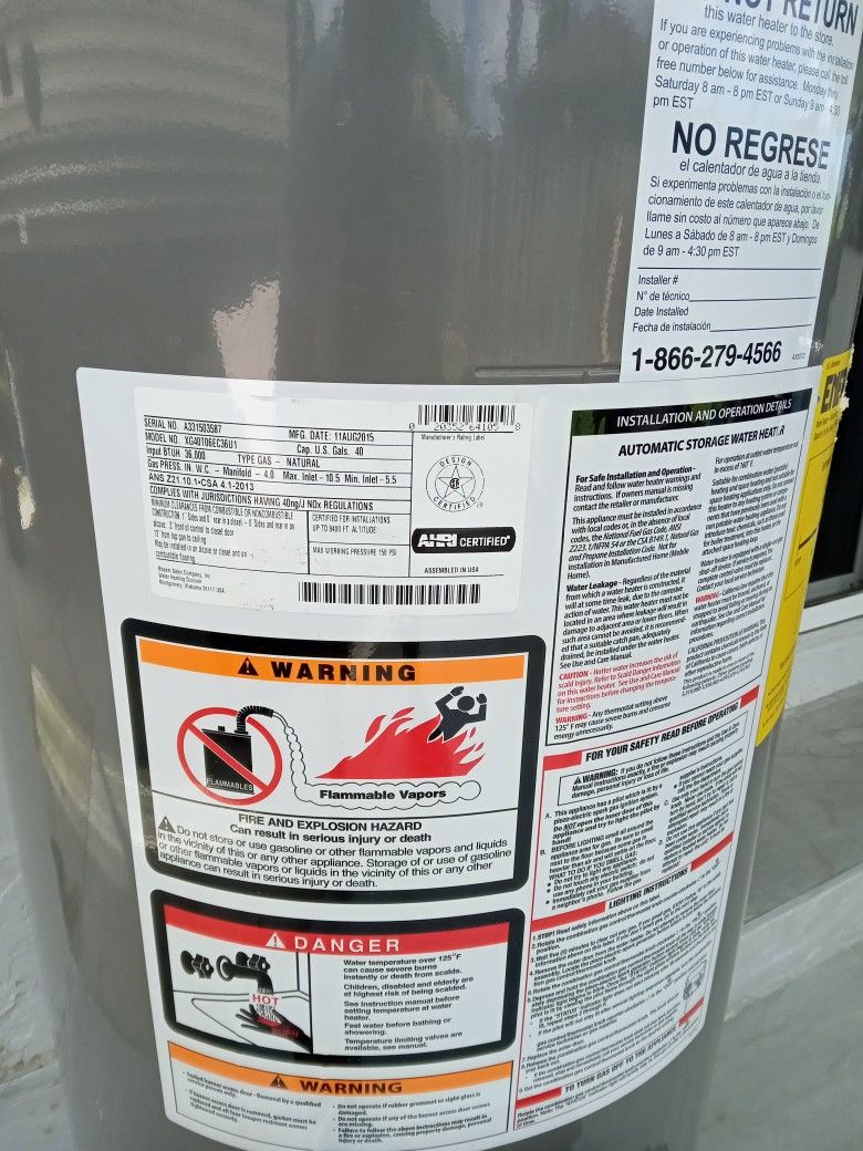 Water Heater Gas Ranger