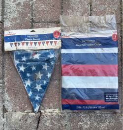 Free banner, table cover, 3 CA state flags