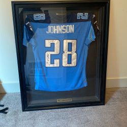 Chris Johnson Signed Jersey, Frame and Signed Cards