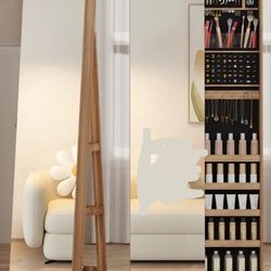 Jewelry Armoire That’s Also A 360 Degrees rotating full length Body Mirror 