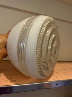 Vintage glass ceiling lamp