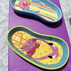 Side Dish Set Of 2 Florida Decorative Colors     