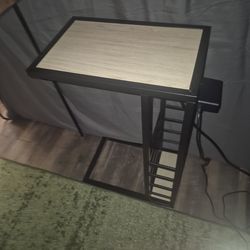 Side Table w/ Built-In Charging Station