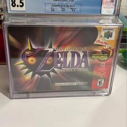 Zelda Majoras Mask N64 Graded 8.5!🤩🔥 
