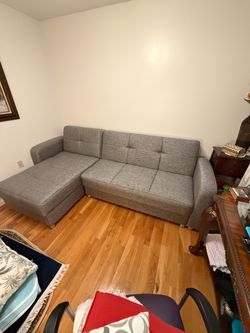 Couch bed with storage