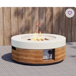 New Wood Trim Fire Pit 
