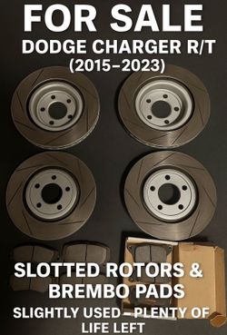 Dodge Charger R/T (2015–2023) Brembo Slotted Rotors
