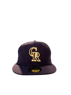New Era 59FIFTY Colorado Rockies Fitted Hat Purple 7 1/4 Gold Logo