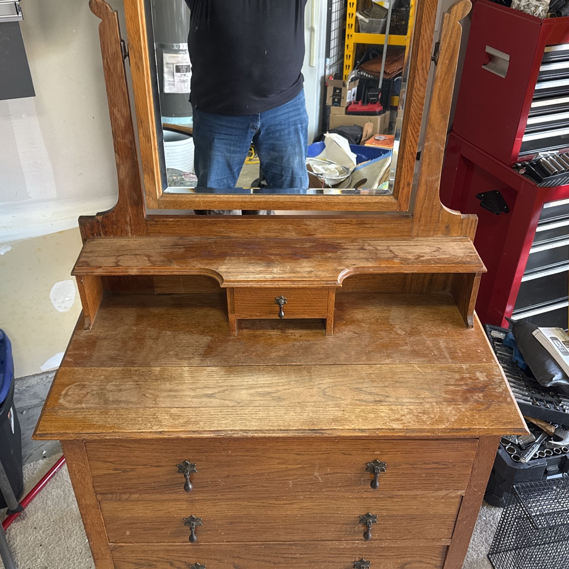Antique Armoire with mirror