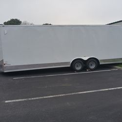 8.5x24ft Enclosed Vnose Trailer Brand New Moving Storage Cargo Traveling Car Truck Bike Motorcycle ATV UTV SXS RZR Hauler