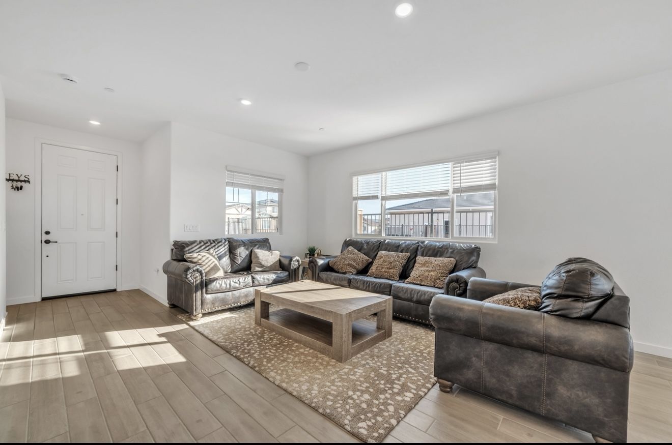 6 Seats Sofa Set With Center Table + Ottoman + 1 Side Table