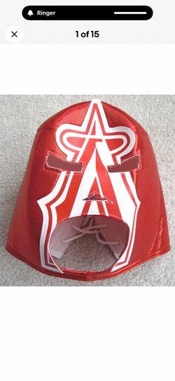 ANAHEIM ANGELS LUCHA LIBRE Luchador Wrestling Mask 2011 Guinness World Record!